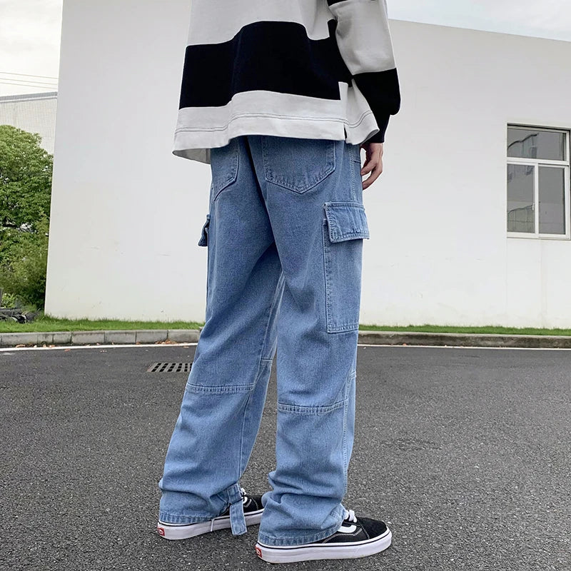 Straight Baggy Denim Pants