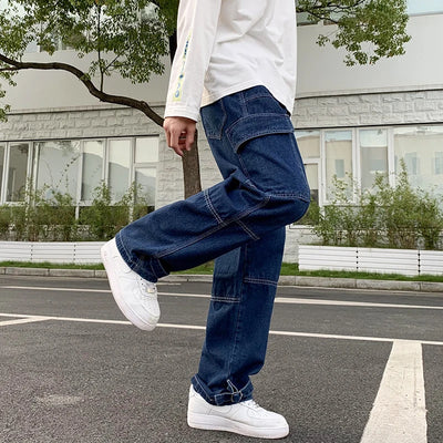 Straight Baggy Denim Pants