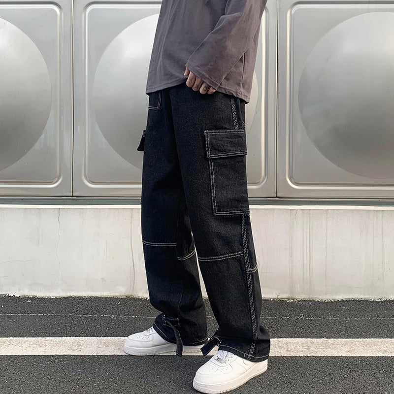 Straight Baggy Denim Pants