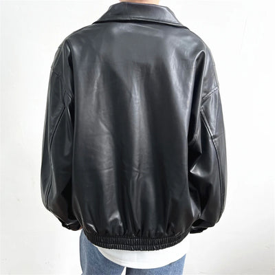 Black Faux Leather Jacket