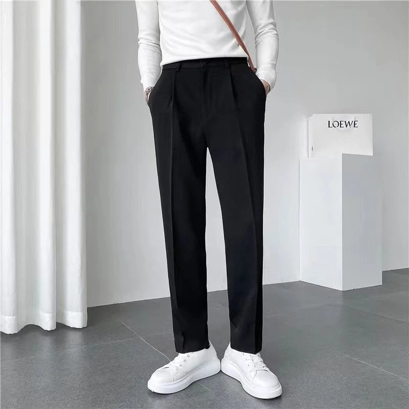 Straight Sleeve Loose Trousers