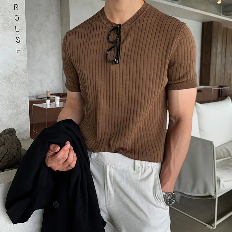 Slim Fit Knit Shirt