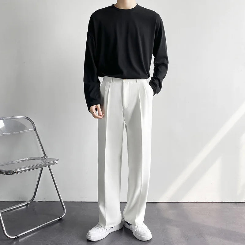 Lux Draped Straight Trousers