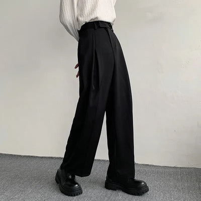 Classic Loose Fit Men's Suit Pants