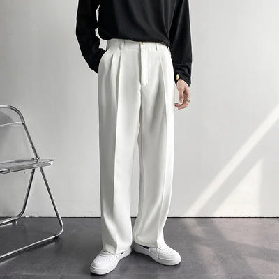 Lux Draped Straight Trousers