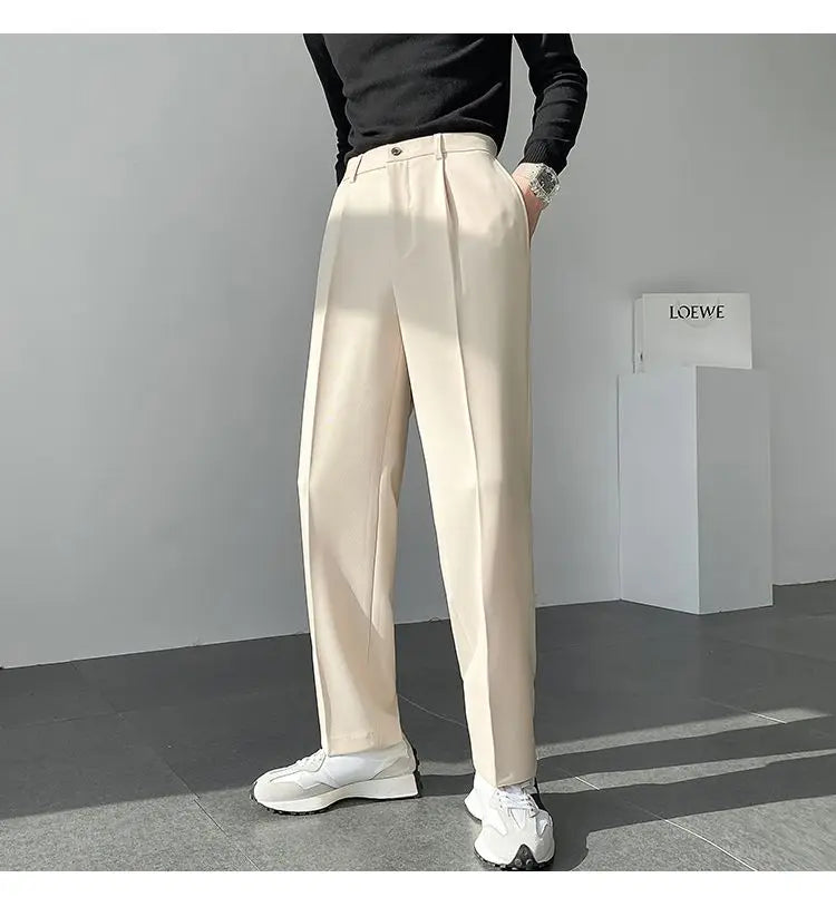 Straight Sleeve Loose Trousers